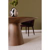 Otago Round 54in Dining Table Walnut Brown thumbnail 5
