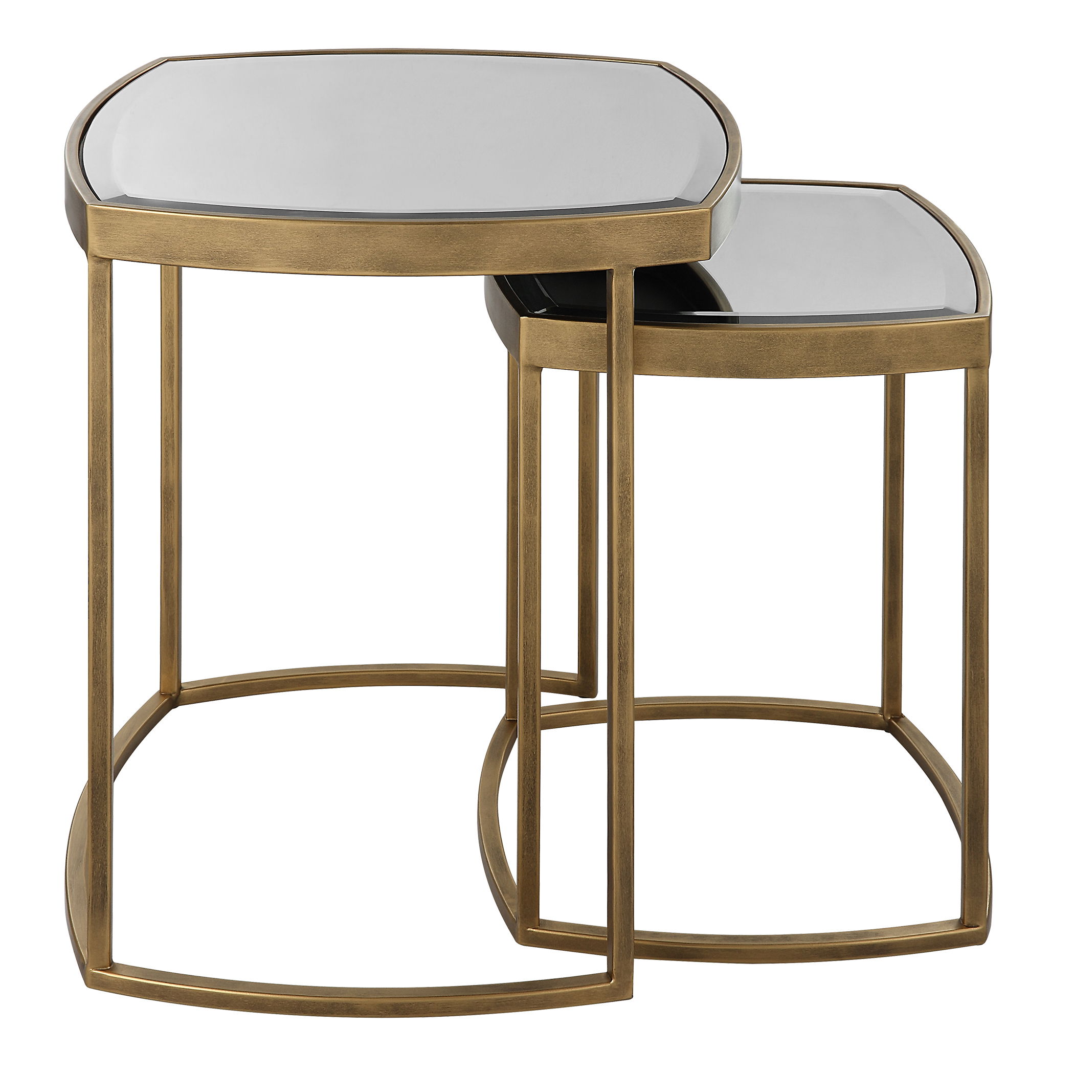 Vista Gold Nesting Tables, Set Of 2 large image 