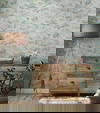 Coastal Map Blue & Grey Peel & Stick Wallpaper thumbnail 3