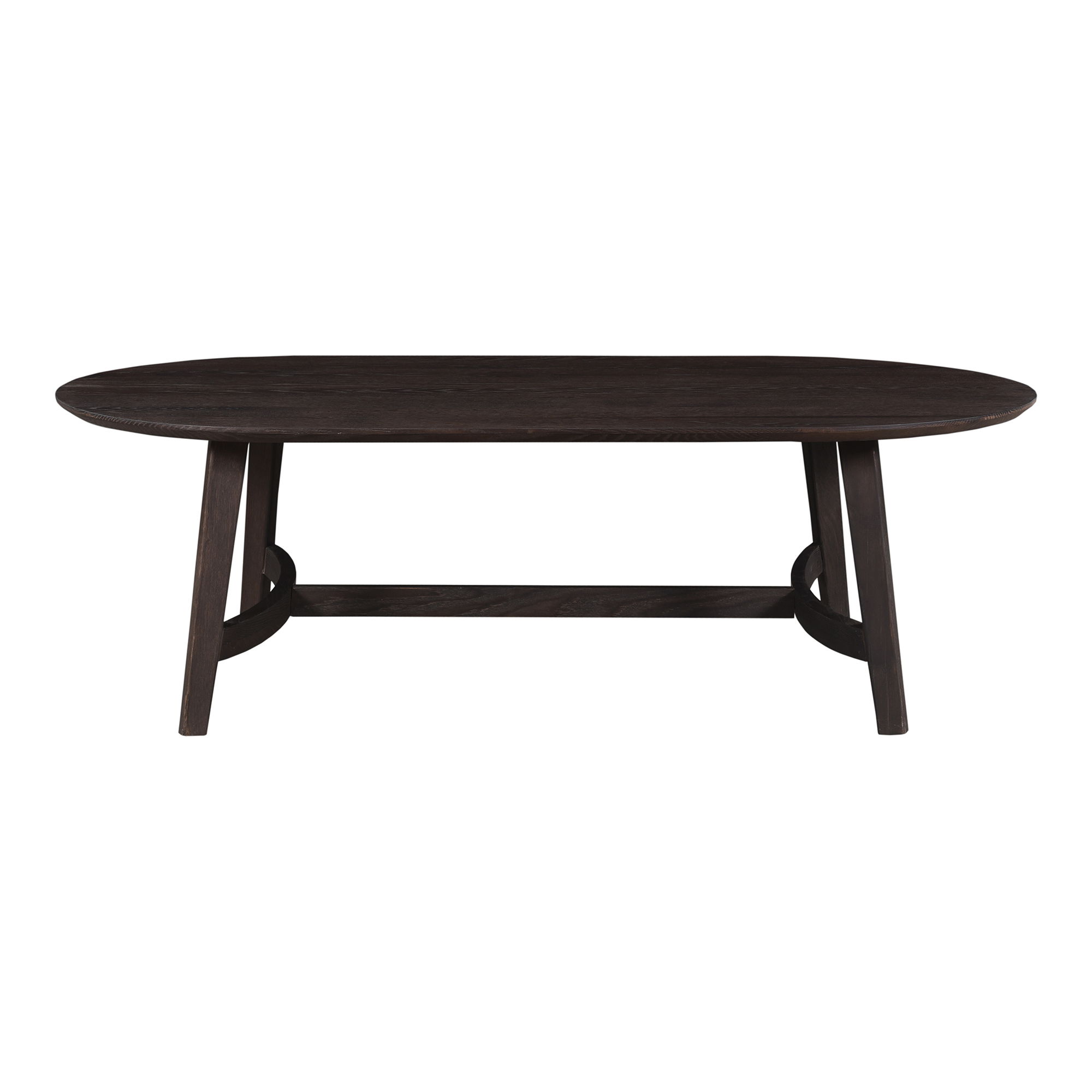 Trie Coffee Table Dark Brown, by Moe's Home, 54" width x 17" height x 28" depth View 5