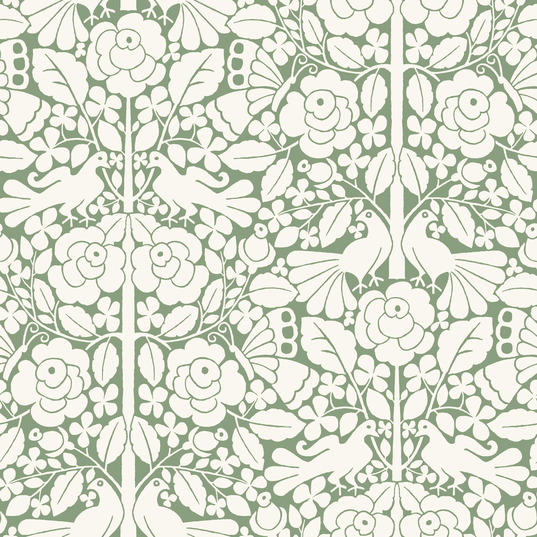 Fairy Tales Green Wallpaper large image 