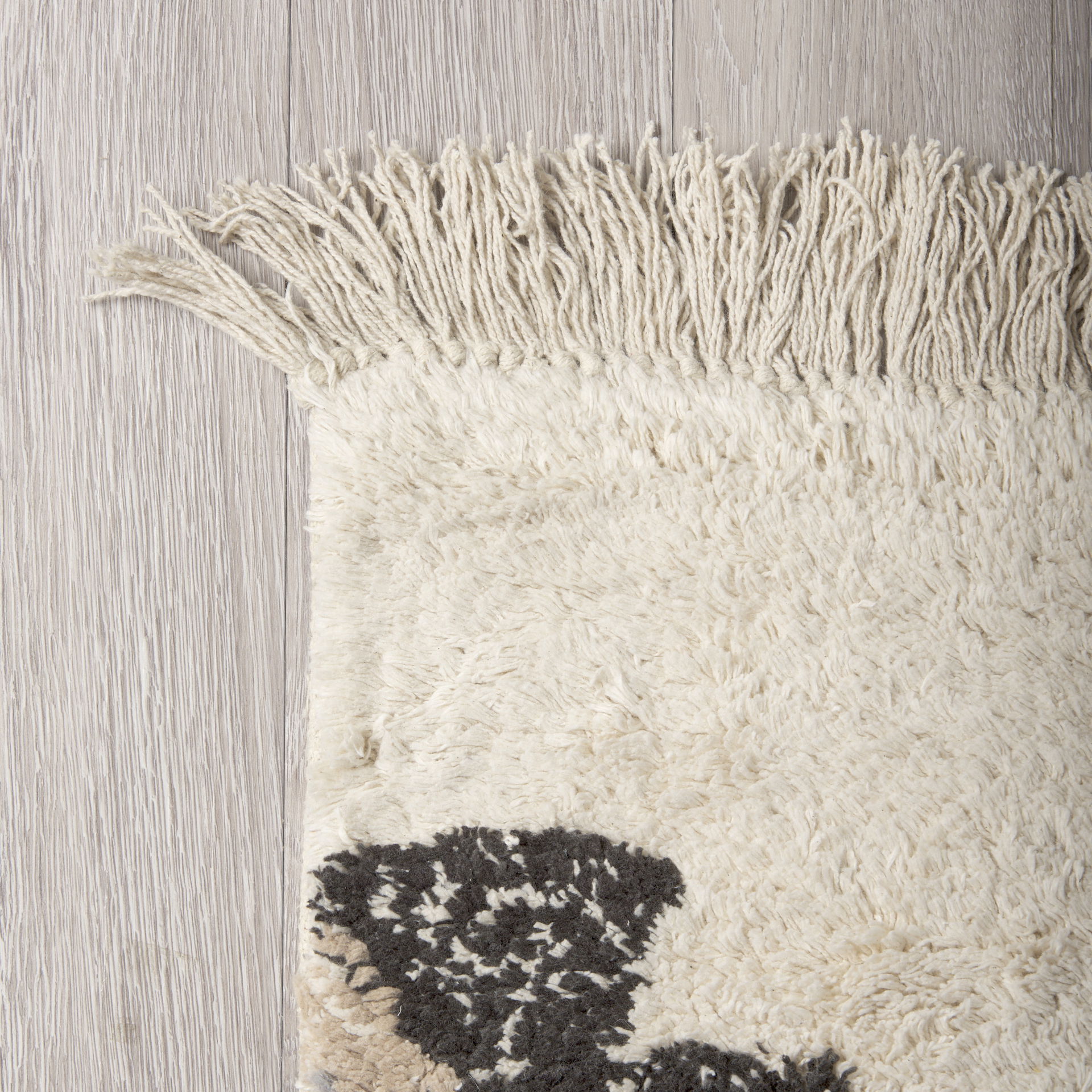 Carla 5x8 Earthy Neutrals Patterned Cotton Area Rug, by Mercana, 8' length x 5' width x 0.98" height View 4