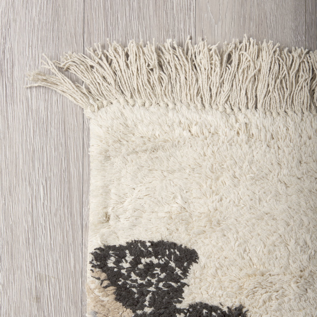 Carla 5x8 Earthy Neutrals Patterned Cotton Area Rug, by Mercana, 8' length x 5' width x 0.98" height View 4