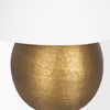Sadiyah Antiqued Gold Brushed Metal with Cream Shade Table Lamp thumbnail 6