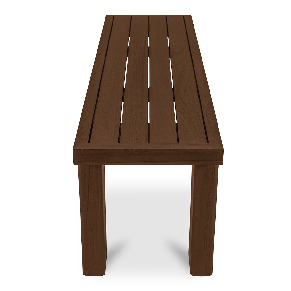 Marina Outdoor Bench Brown, Benche by Moe's Home, 57.99" width x 17.99" height x 16.02" depth View 6
