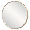 Aneta Large Gold Round Mirror thumbnail 5