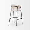 Carolyn Open Back 39.8in Seat Bar Stool | Oatmeal, Counter & Bar Stool by Mercana, 19.29" length x 20.4" width x 39.75" height thumbnail 5
