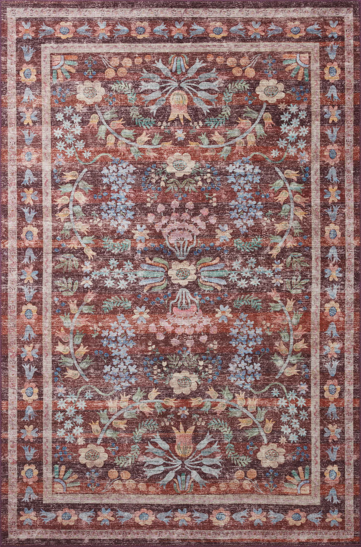 Rifle Paper Co. x Loloi Maison Rug, 1'6" length x 1'6" width View 1