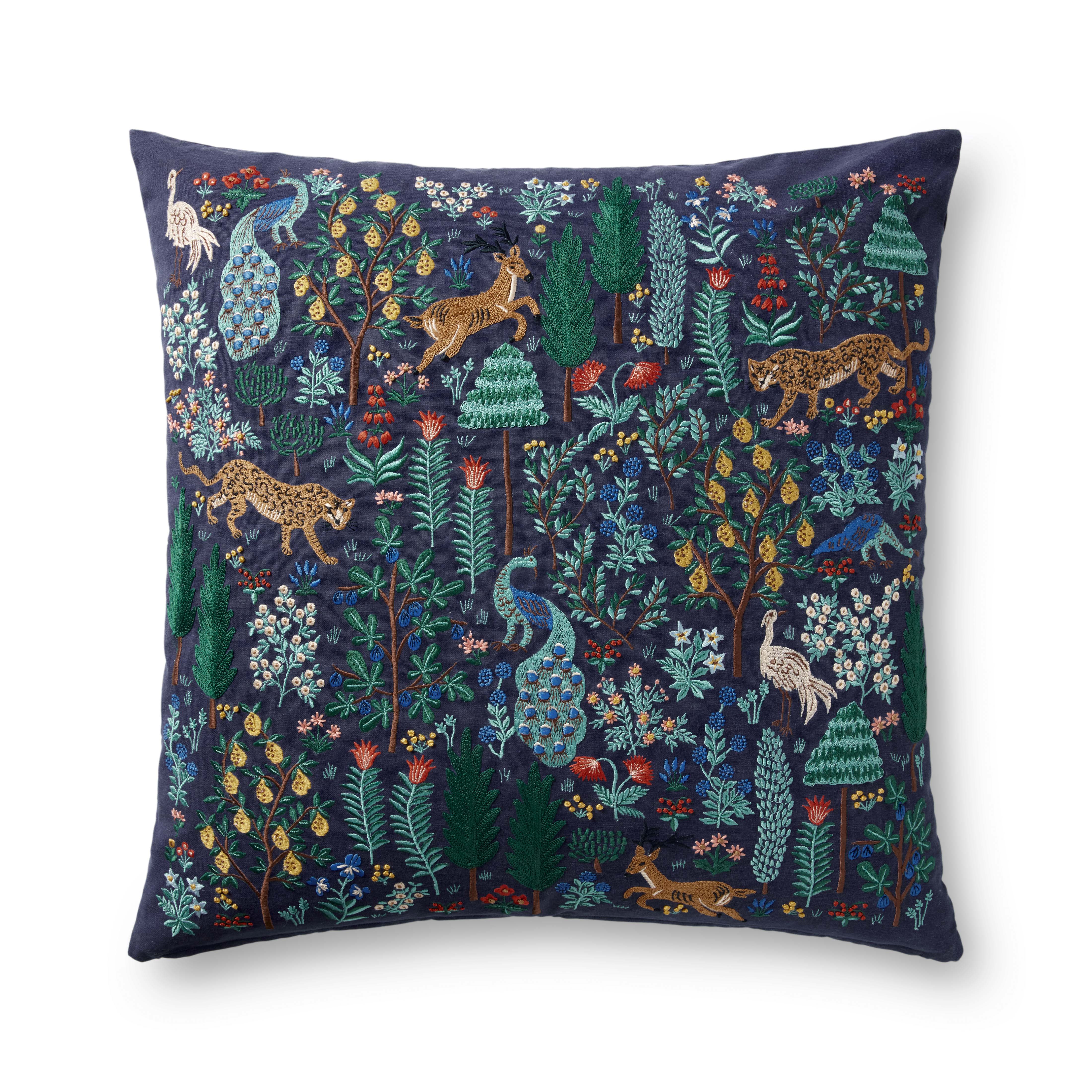 Rifle Paper Co. x Loloi Pillows Pillow, Decorative Pillow, 22" length x 22" width