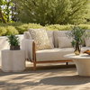 Xyra Outdoor Side Table Light Grey Large, Side & End Table by Dovetail, 21.65" width x 21.85" height x 21.65" depth thumbnail 6