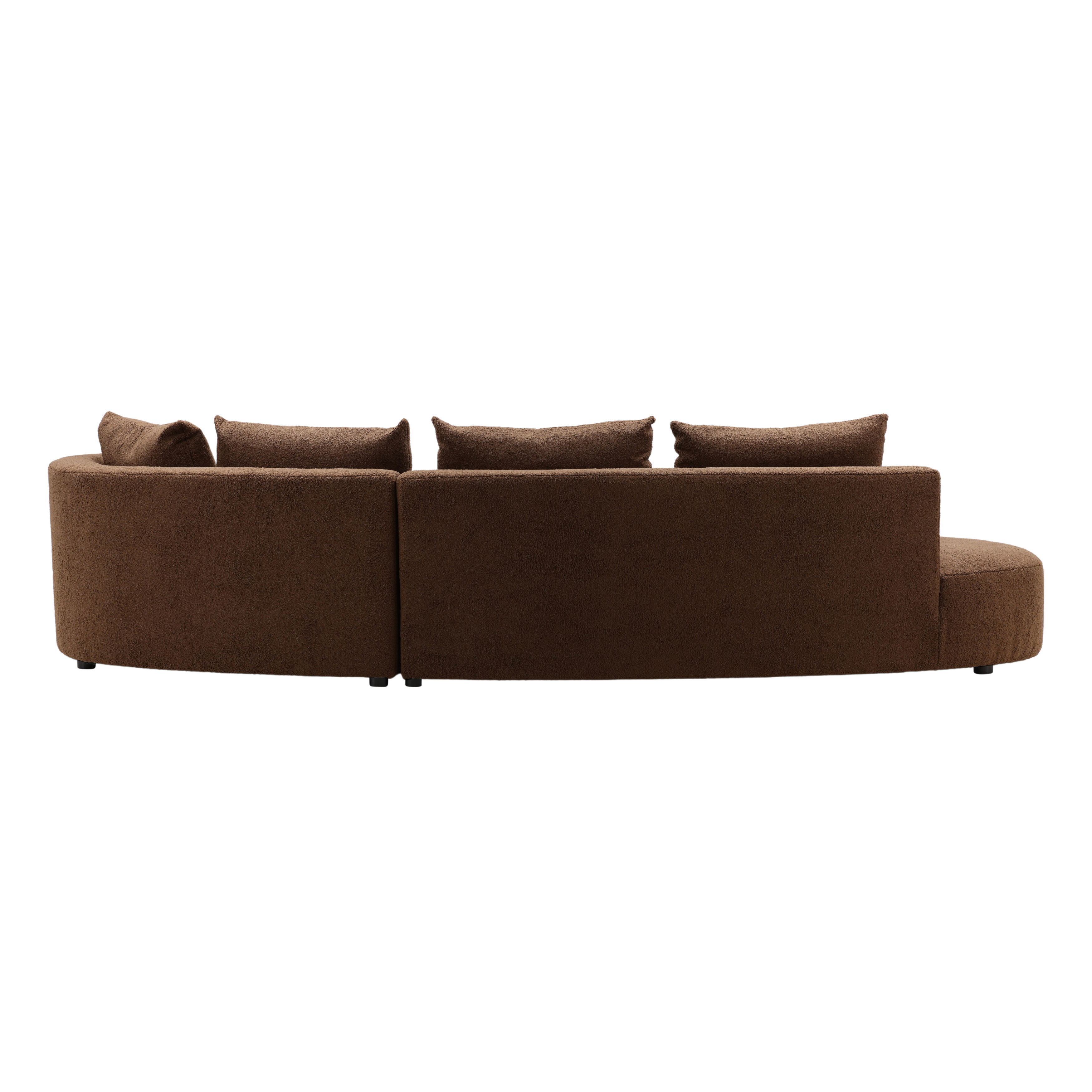 Sonia Chaise Sectional Brown large image 