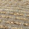 Binita    Gray/Brown Hemp Wool and Cotton Pouf thumbnail 7