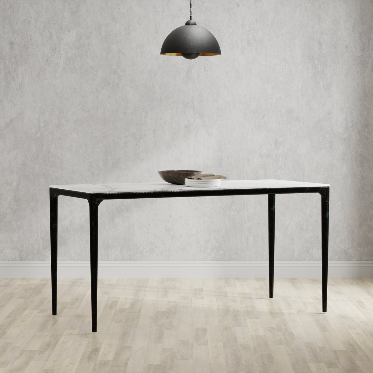 Dakor Dining Table, by Sarreid, 3' length x 6'10" width x 2'6" height View 13