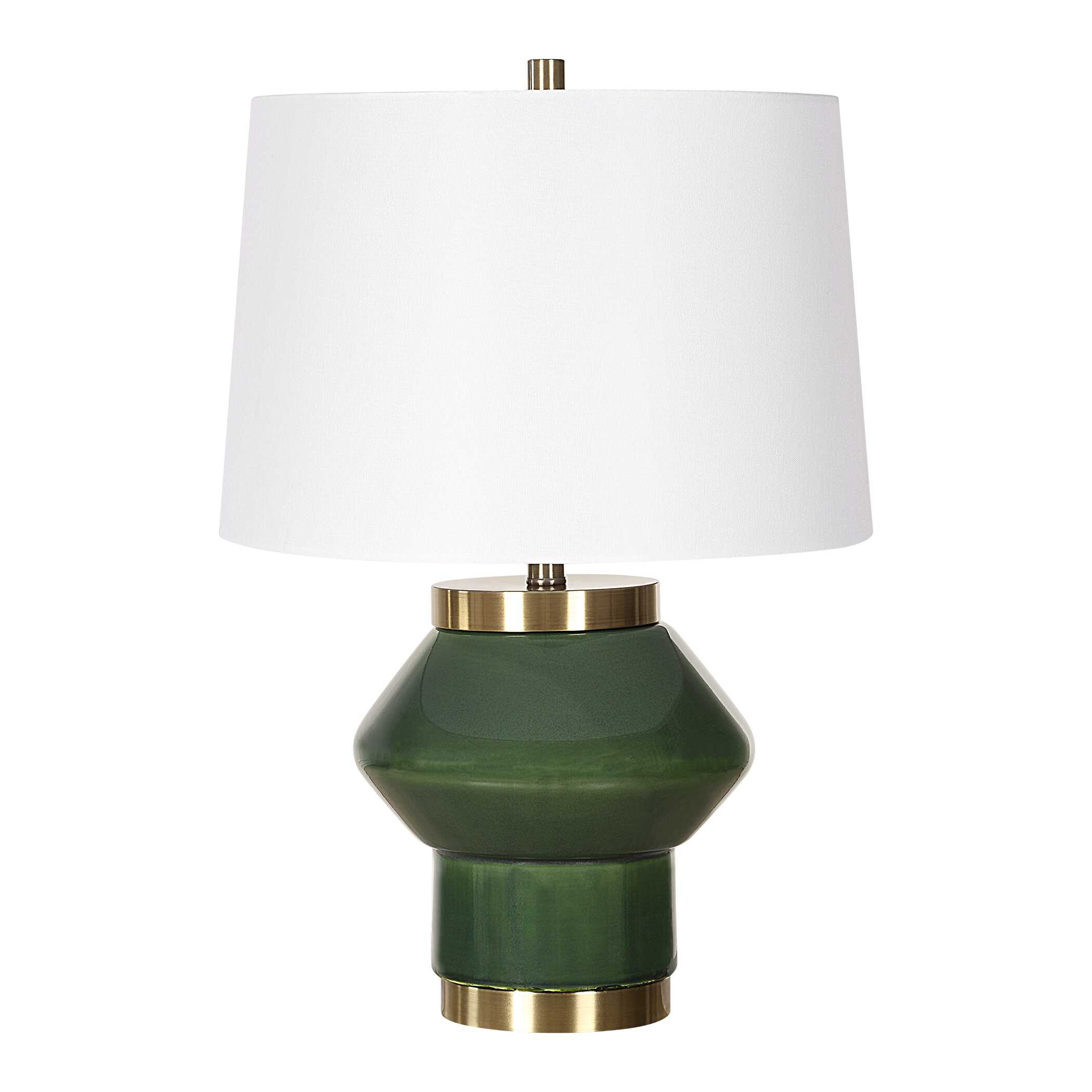 Tayson Jade Green Table Lamp, by Uttermost, 17" width x 32" height x 17" depth View 5