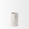 Dylan Small Textured Off White with Handles Ceramic Vase thumbnail 6