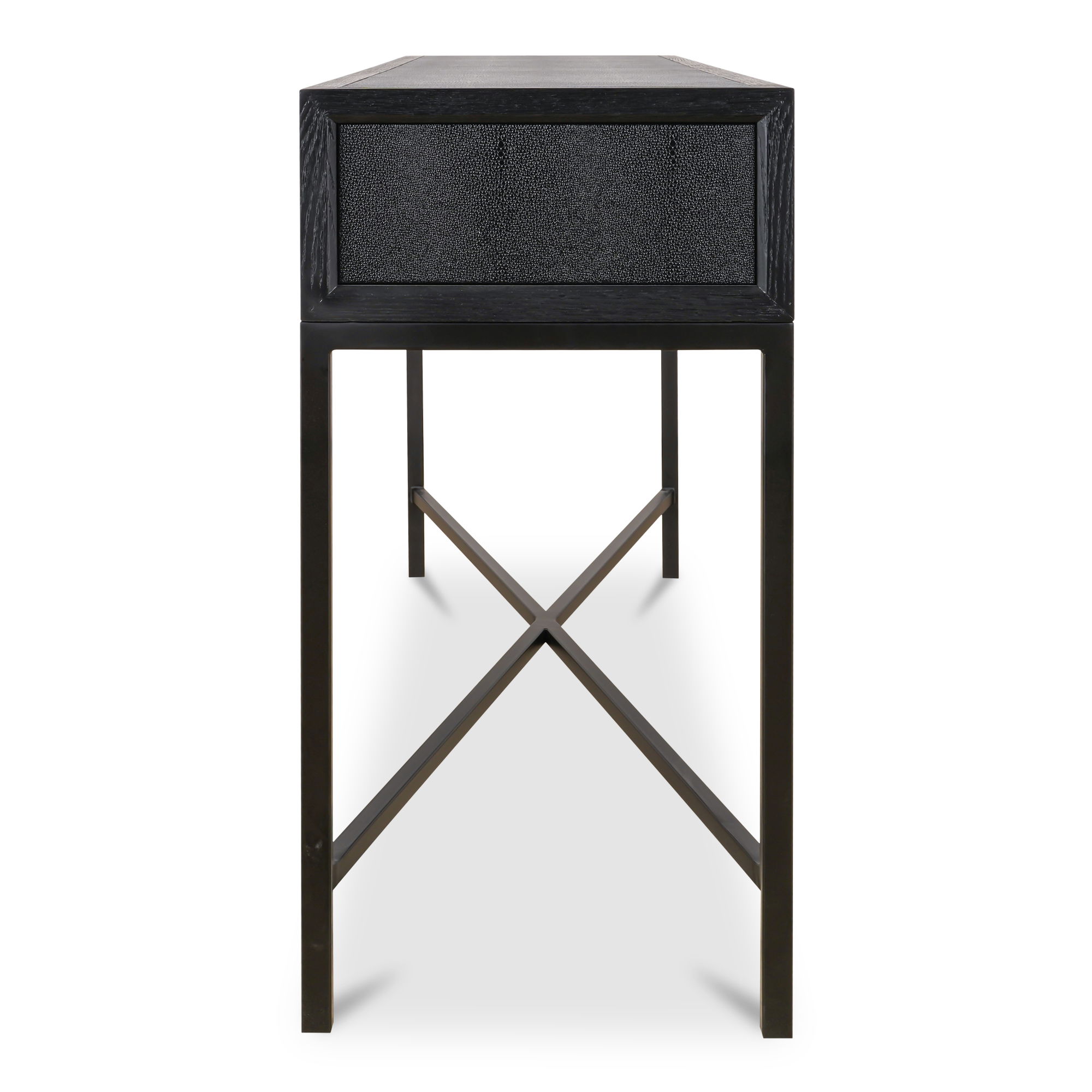 Mako Console Table Black, by Moe's Home, 59.06" width x 32.28" height x 15.75" depth View 4