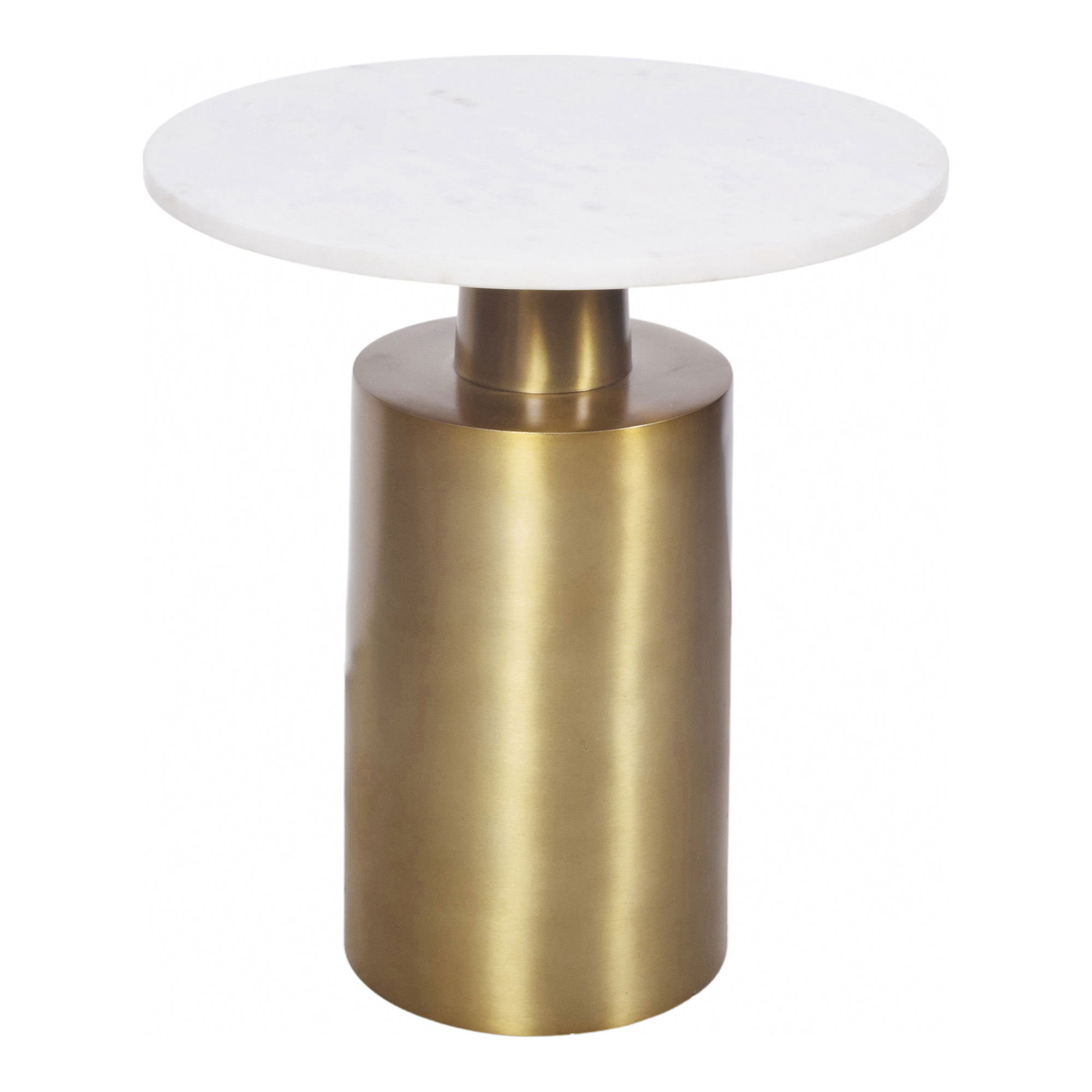 France Accent Table Gold, Side & End Table by Moe's Home, 18" width x 20" height x 18" depth View 2