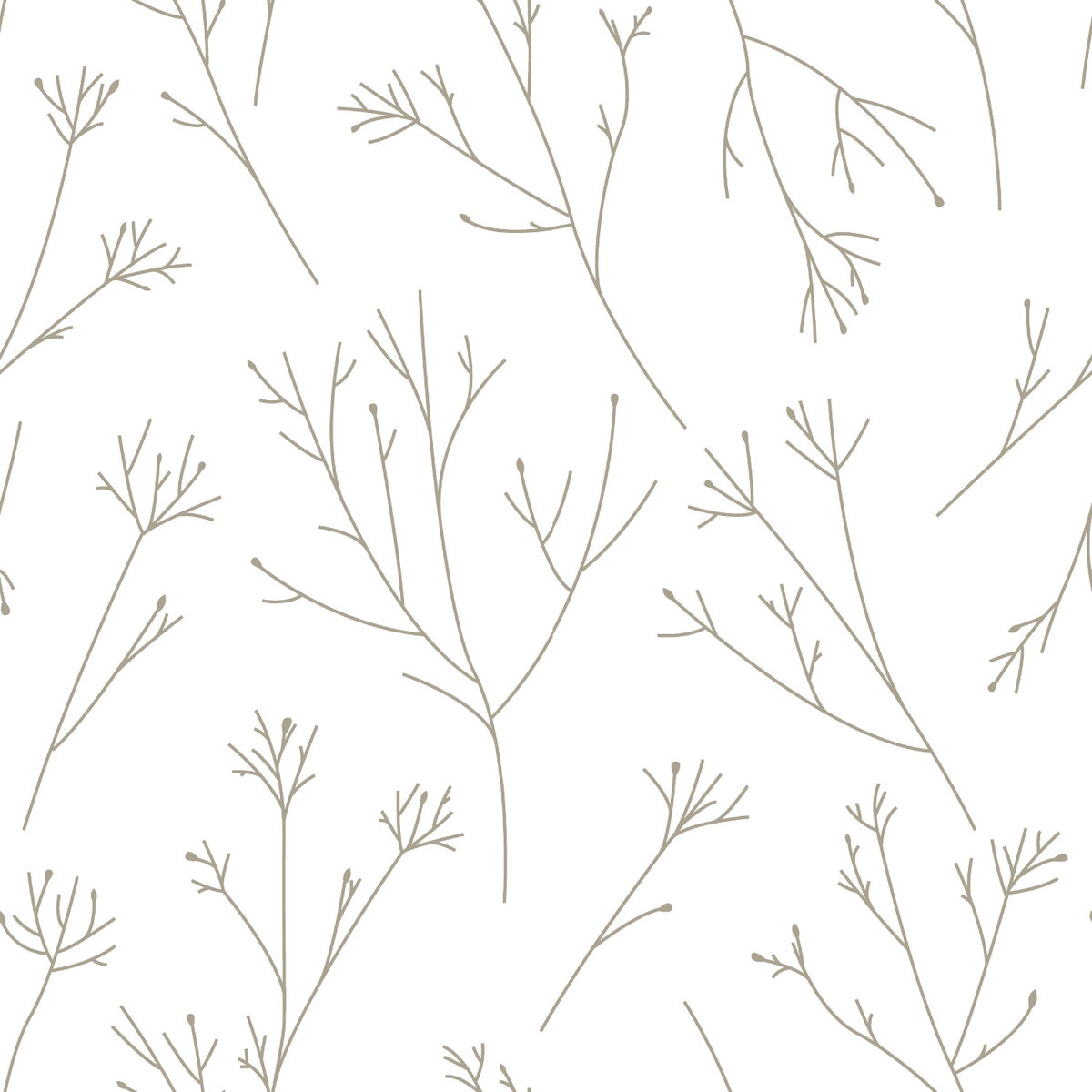 Twigs Brown Peel & Stick Wallpaper, by York Wall, 16'6" length x 1'8.5" width x 0.02" depth