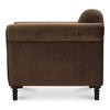 Harmony Accent Chair Dark Brown Faux Mohair thumbnail 3