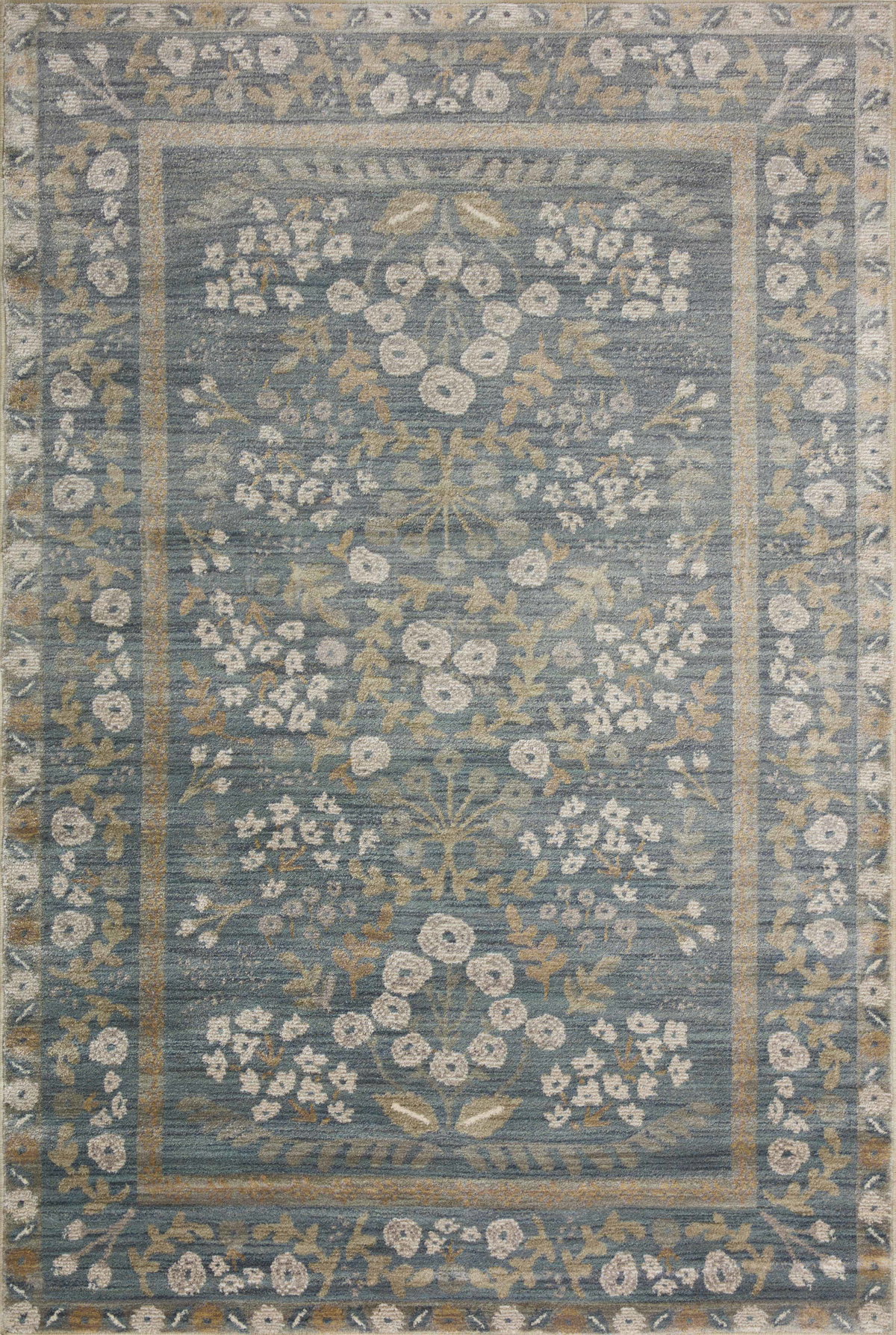 Rifle Paper Co. x Loloi Fiore Rug, 3'7" length x 5'7" width View 1