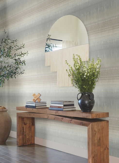 Desert Textile Grey Wallpaper