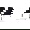 Sedona Dining Chair Shadowed Black Velvet - Set Of Two thumbnail 1