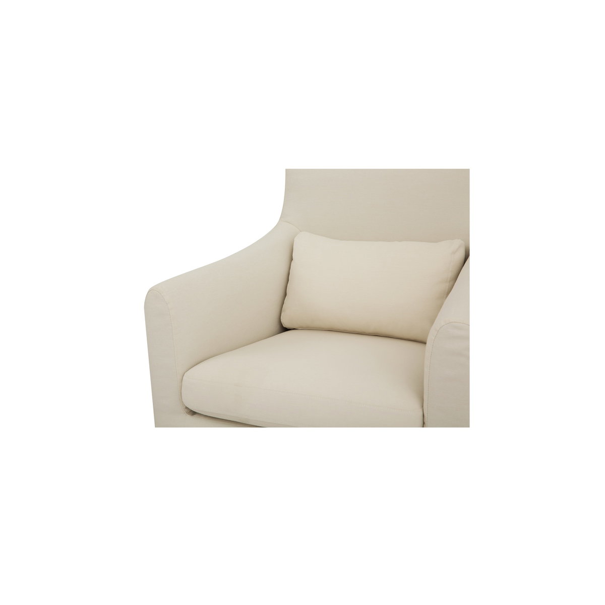 Lydia Outdoor Slipcover Dining Chair Cream, Outdoor Chair by Moe's Home, 2'2.4" width x 2'8.7" height x 2'2.2" depth View 5