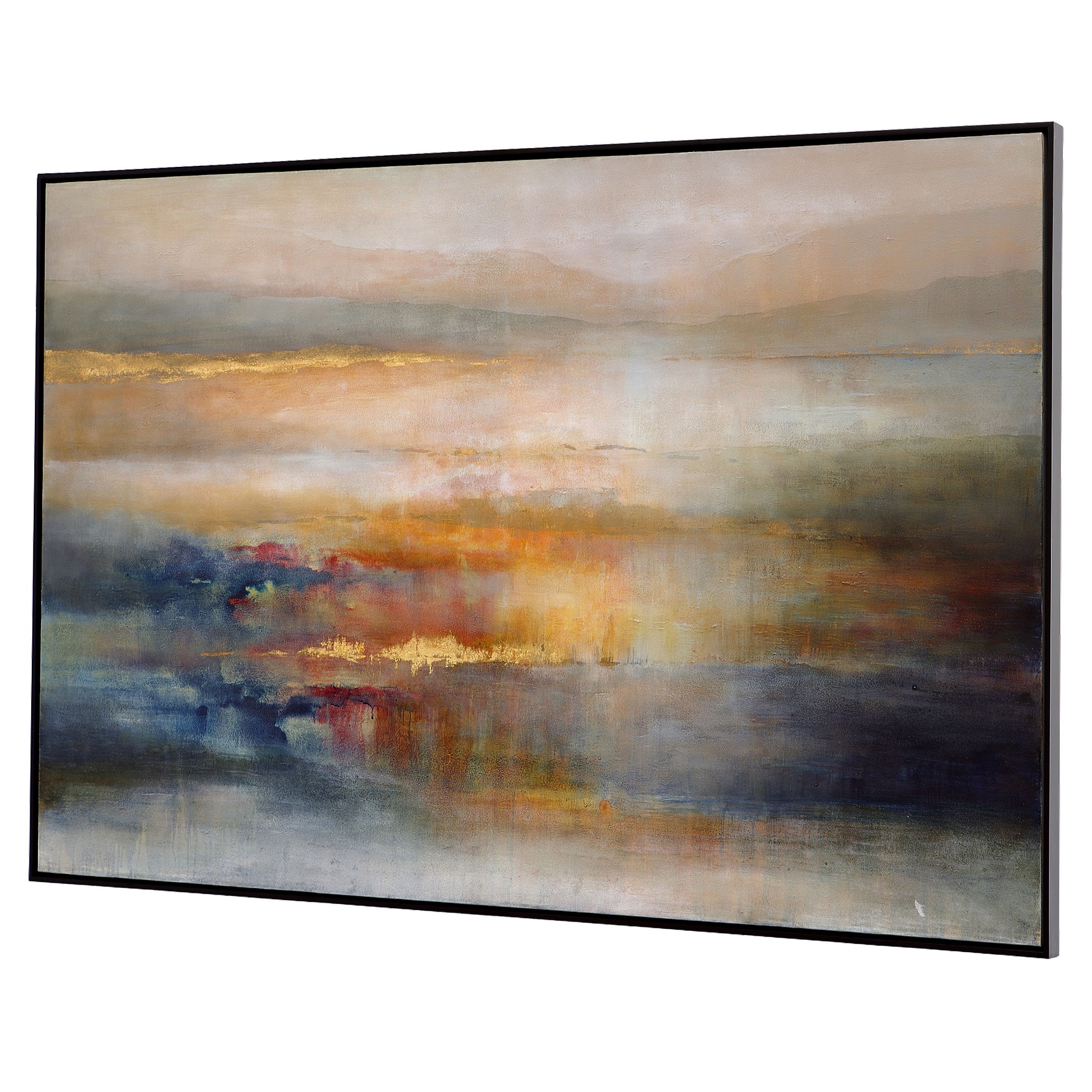 Seafaring Dusk Hand Painted Abstract Art large image 