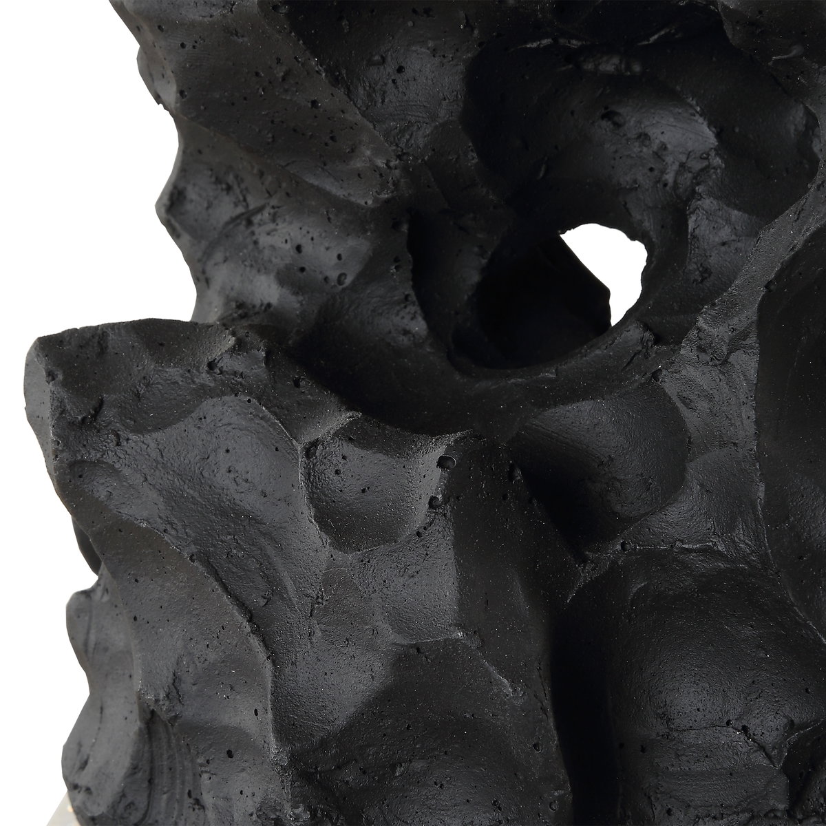 Basalt Black Stone Table Lamp, by Uttermost, 17" width x 27.25" height x 10" depth View 10