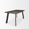 Welborn 72' Dark Brown Wood Rectangular Dining Table, by Mercana, 72" length x 40" width x 30" height thumbnail 7