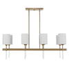Awyr 8 Light Linear Chandelier, Pendant by Uttermost, 43.5" width x 16.5" height x 16" depth thumbnail 4