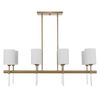 Awyr 8 Light Linear Chandelier 3 Awyr 8 Light Linear Chandelier thumbnail 3