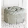 Lourde Round Ottoman, by Eastern Accents, 29" width x 19" height x 29" depth thumbnail 2