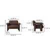 Marcello Lounge Chair Dark Brown thumbnail 6