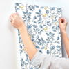 Limoncello Toile Blue Wallpaper thumbnail 5