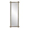 Abanu Ribbed Gold Dressing Mirror, by Uttermost, 22" width x 60.25" height x 1.25" depth thumbnail 1