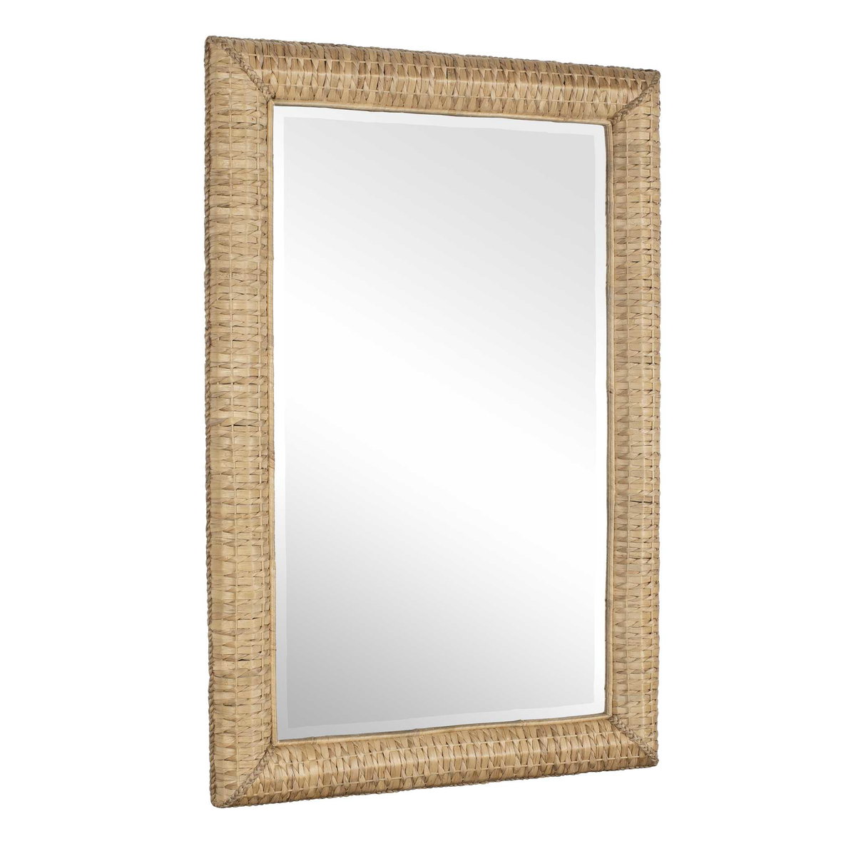 Twisted Seagrass Large Mirror, by Uttermost, 38" width x 58" height x 2.5" depth View 5