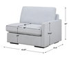 REFUGE SOFA, RIGHT ARM FACING, CLOUD BLUE, Furniture by Uttermost, 43.25" width x 30" height x 37.5" depth thumbnail 3