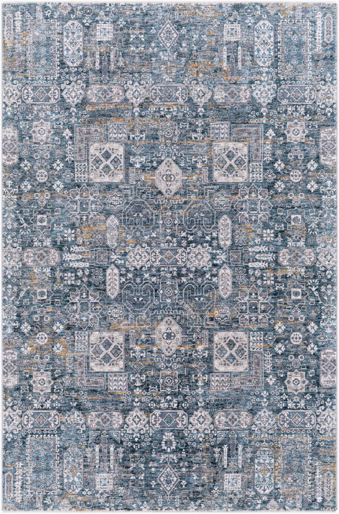 Cardiff Machine Woven Rug, by Surya, 7'4.58" length x 4'11.84" width