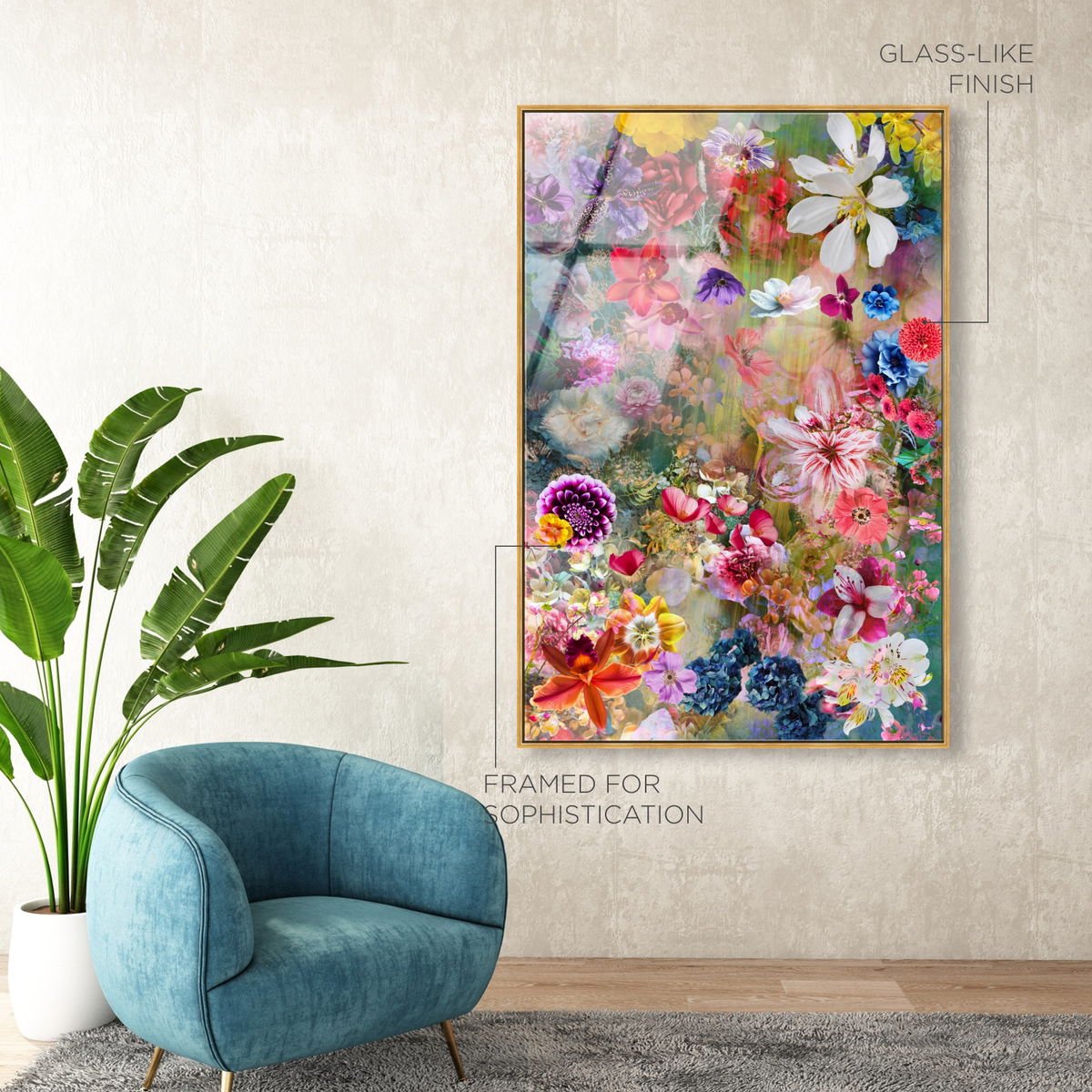 Azlan Bloom Floral (No Embellishment), Art by Oliver Gal,  15x10 View 4