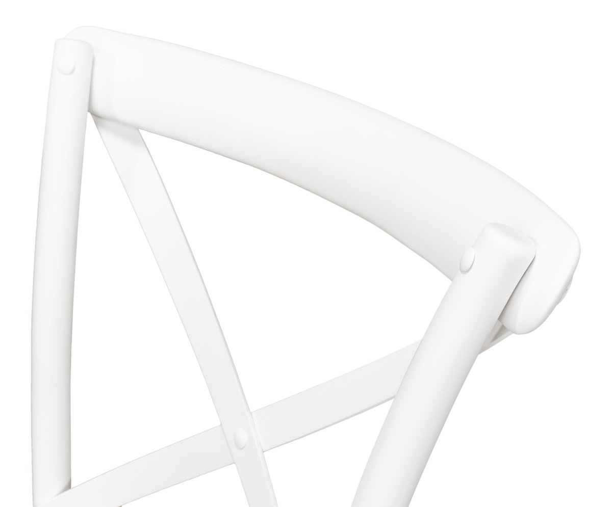 Tuileries Side Chair  White, by Sarreid, 1'10" length x 1'8" width x 2'11" height View 8
