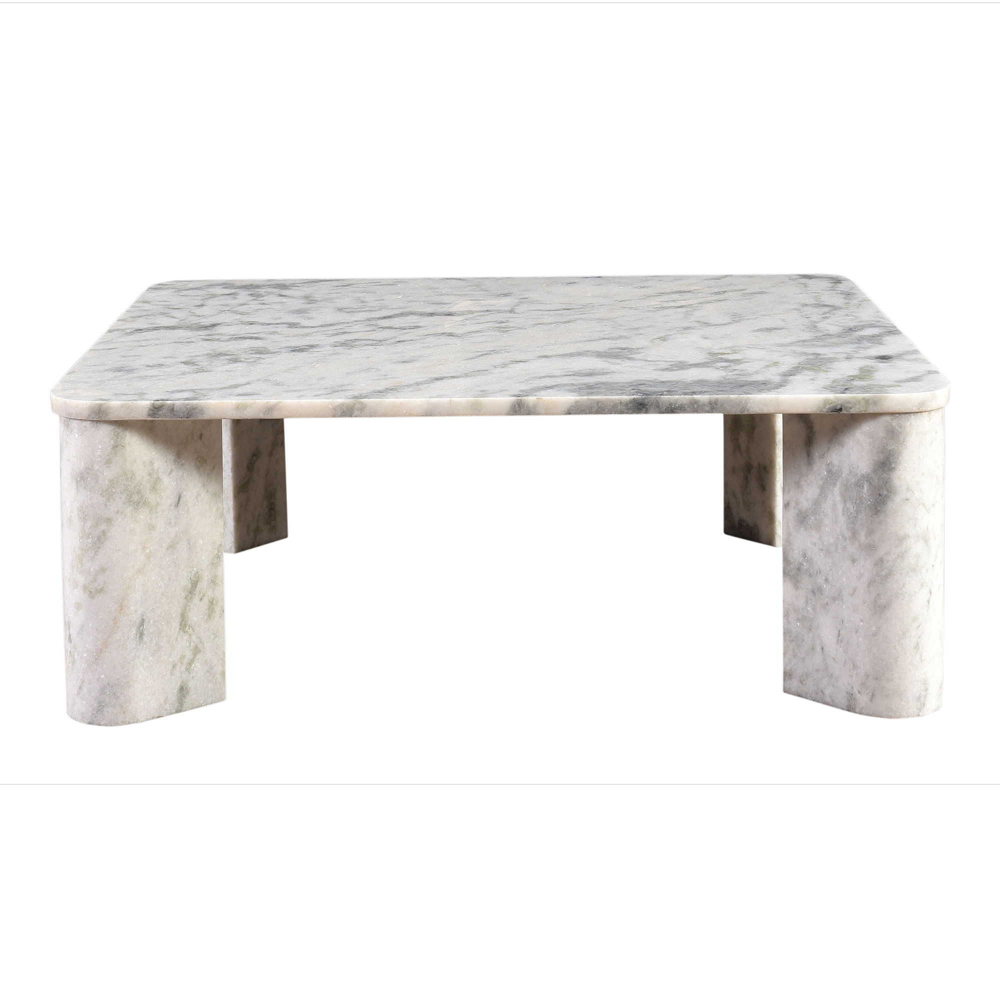 Segment Coffee Table Ashen Grey, by Moe's Home, 35.5" width x 13" height x 35.5" depth View 1