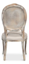 Oval Cane Back S/Chair Grey Oak  Taupe, by Sarreid, 2' length x 1'9" width x 3'5" height thumbnail 10
