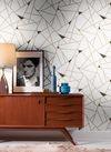 Prismatic Gold & Black Wallpaper, by York Wall, 27' length x 2'3" width x 0.02" depth thumbnail 2