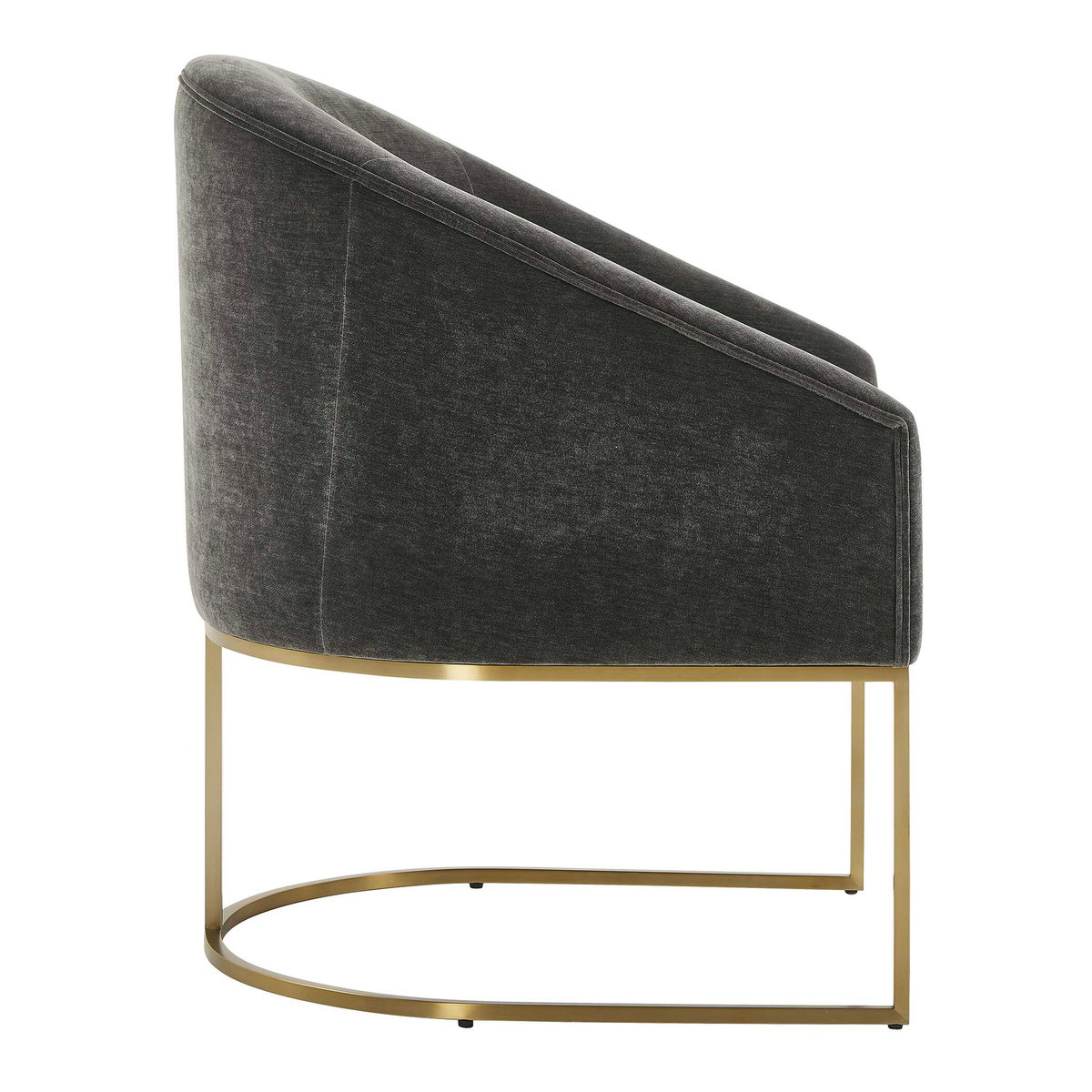 Hanni Charcoal Dining Chair, by Uttermost, 25" width x 32" height x 27" depth View 6