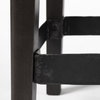 Nell Backless 30in Seat Bar Stool | Black Metal with Dark Brown Wood, Counter & Bar Stool by Mercana, 18" length x 15" width x 30" height thumbnail 11