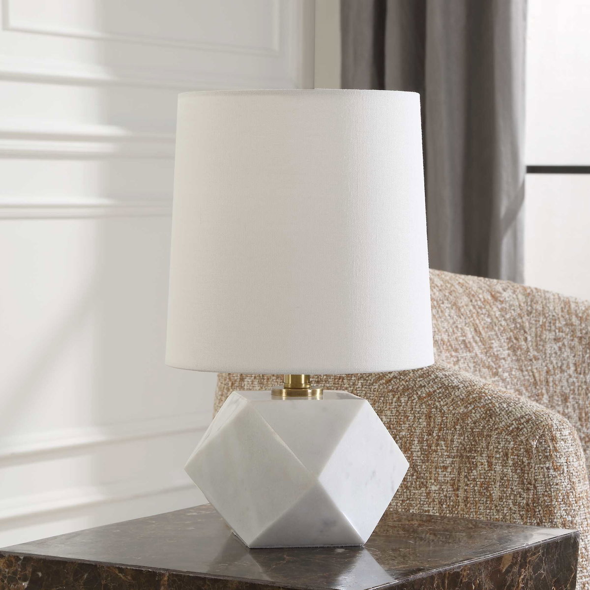 A Cut Above Table Lamp, by Uttermost, 9" width x 14.5" height x 9" depth View 4