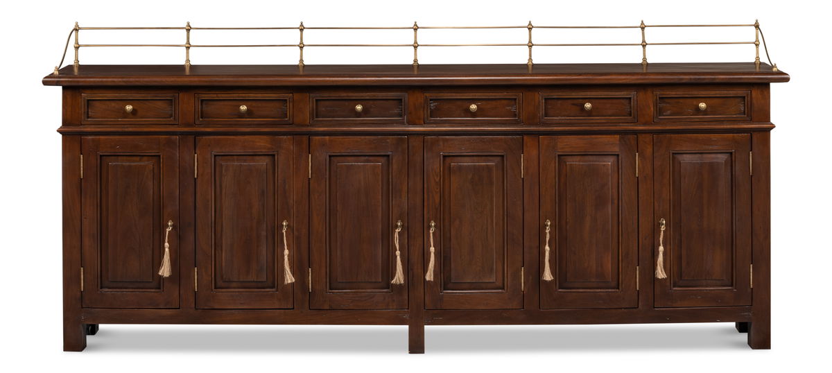 Covent Gardens Sideboard  Cognac, by Sarreid, 1' length x 8' width x 3'7" height View 3