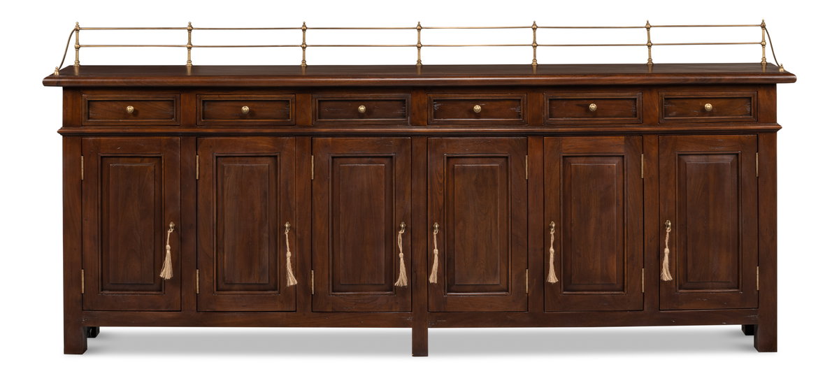 Covent Gardens Sideboard  Cognac, by Sarreid, 1' length x 8' width x 3'7" height View 9