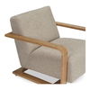 Eckersley Lounge Chair Beige Faux Shearling, Accent Chair by Moe's Home, 29.5" width x 29" height x 36" depth thumbnail 5